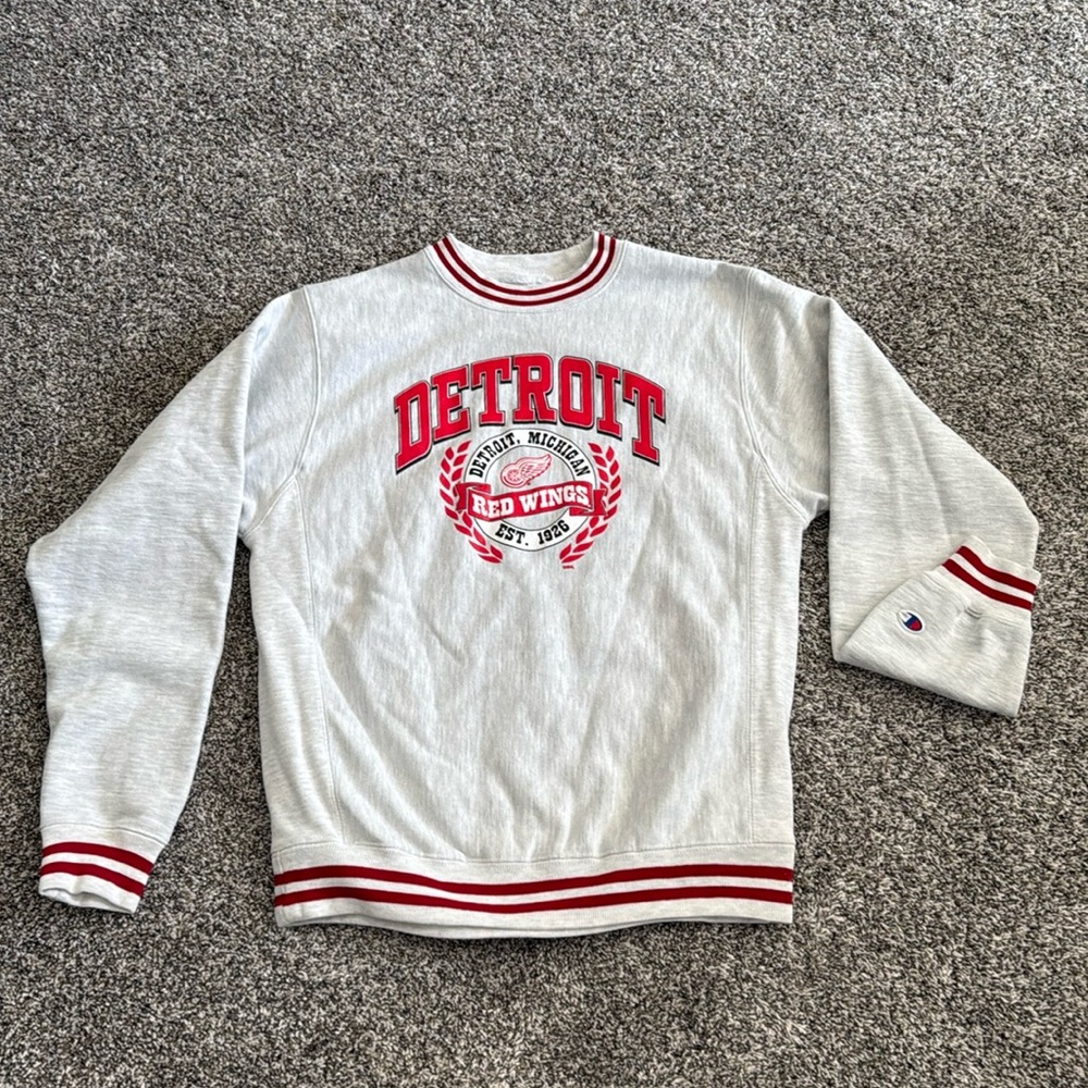 Mens Champion Detroit Red Wings Sweatshirt
